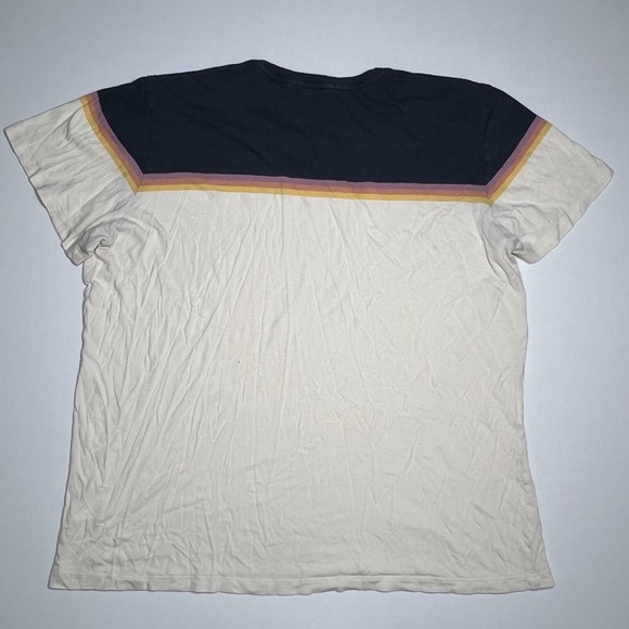 Marine Layer Men's Long Sleeve Navy Sunset Strips Shirt Size L/XL - Picture 2 of 6